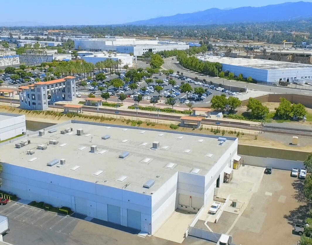 Industrial warehouse exterior Eye-level industrial warehouse exterior for sale, Southern California